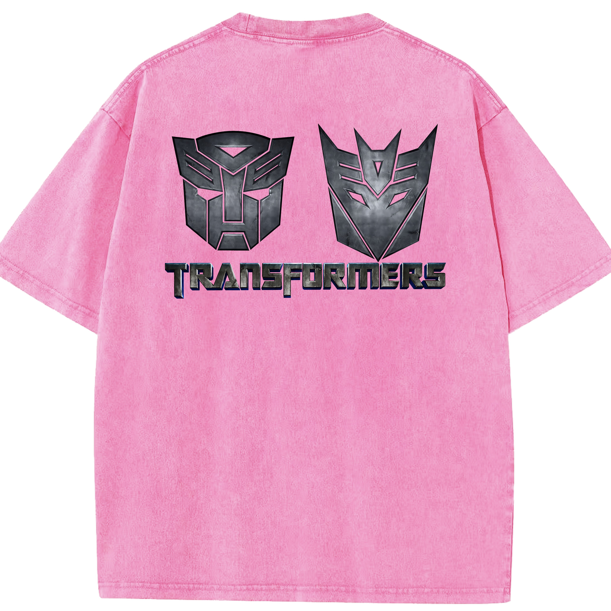 （画像用） Transformers トランスフォーマー 綿100% ヴィンテージ風 半袖Tシャツ（背面プリント）